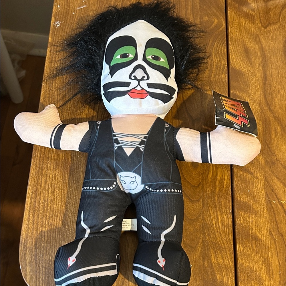 NWT Toy Factory Peter Criss Catman plush toy figure.